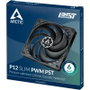Arctic P12 Slim PWM PST 12 cm Negro